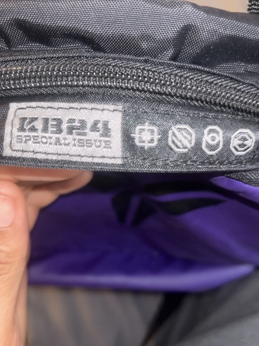 Nike Purple and Black Men’s Backpack with Kobe Logo
